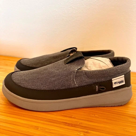 Columbia Youth Boy 4 PFG Grey Boatside Shoes NIB Summer Boat Fishing Gear - Picture 3 of 8
